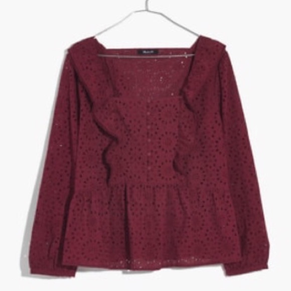 Madewell Eyelet Pom-Pom Top - Picture 7 of 8